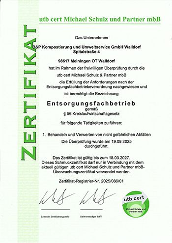 Entsorgungsfachbetrieb